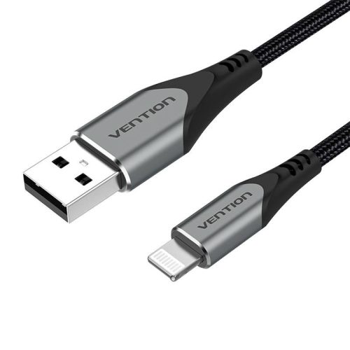 Kábel USB 2.0 Lightning, Vention LABHF 2.4A 1m (szürke)