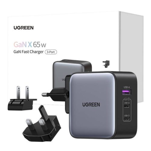 Ugreen Nexode hálozati töltő, 2x USB-C USB, 65W