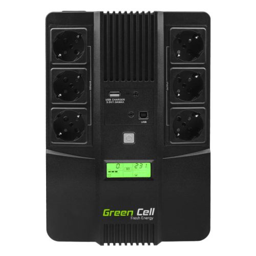 Szünetmentes áramellátás UPS Green Cell AiO 800VA 480W