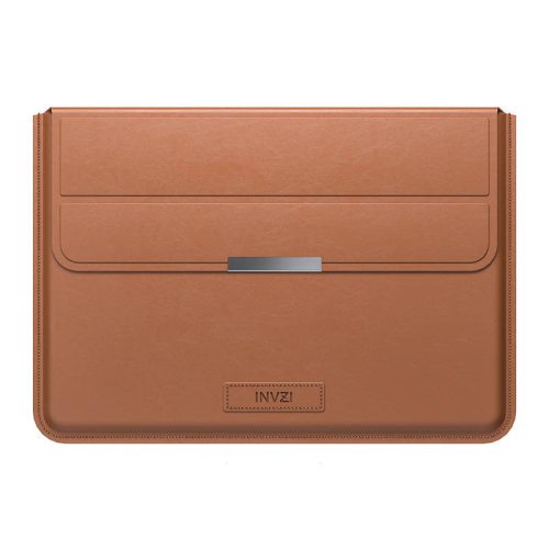 INVZI Leather Case / Cover with Stand Function for MacBook Pro/Air 15"/16" (Brown)