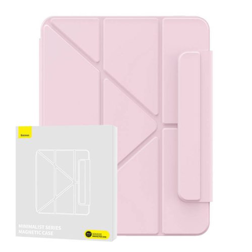 Baseus Minimalist mágneses tok iPad 10.2? (2019/2020/2021) (rózsaszín)