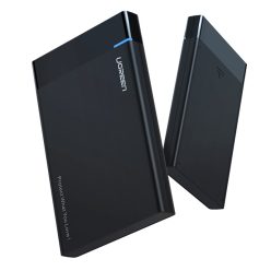   UGREEN US221 2,5 HDD / SSD külső meghajtó, SATA 3.0, USB-C, 50 cm (fekete)