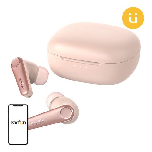 EarFun Air Pro 3 TWS Fülhallgató, ANC (rózsaszín)