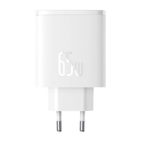 Baseus OS-Cube Pro hálózati töltő, 2xUSB-C USB, 65W (fehér)