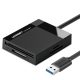 UGREEN CR125 4 az 1-ben USB 3.0 kártyaolvasó 0,5 m (fekete)