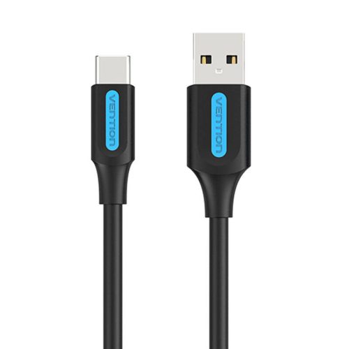 Kábel USB-A 2.0 USB-C Vention COKBC 3A 0,25m (fekete)