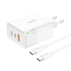   Charger Foneng GAN65 USB-A, 2x USB-C GaN 65W with USB-C cable