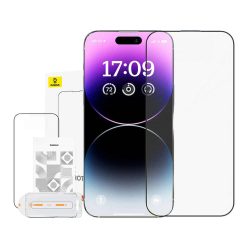   Baseus Crystalline Anti-Glare kijelzővédő edzett üveg iPhone 14 ProMax