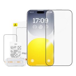   Baseus Crystalline Anti-Glare kijelzővédő edzett üveg iPhone 15 Plus