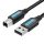 Cable USB 2.0 A to B Vention COQBG 1.5m (black)