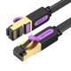 Flat Network Cable UTP CAT7 Vention ICABG RJ45 Ethernet 10Gbps 1.5m Black