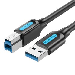   USB 3.0 A to USB-B print cable Vention COOBD 2A 0.5m Black PVC