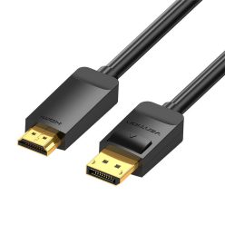   DisplayPort 1.2 to HDMI 1.4 Cable Vention HAGBI 3m, 4K 30Hz (Black)