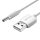 Power Cable USB 2.0 to DC 3.5mm Barrel Jack 5V Vention CEXWF 1m (white)