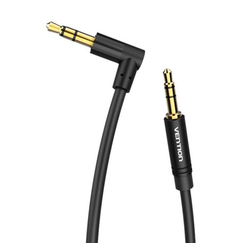 Kábel Audio AUX 3,5mm - 90° 3,5mm Vention BAKBG-T 1,5m Fekete