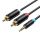 Audio kábel 3.5mm 2x RCA Vention BCLBG 1.5m fekete