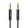 Kábel Audio 3.5mm mini jack Vention BAGBD 0.5m Fekete Fém