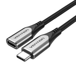   USB-C 3.1 hosszabbító kábel Vention TABHF 1m PD 60W (szürke)