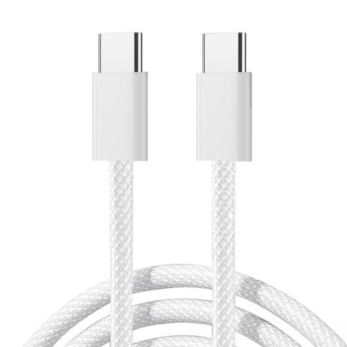 Joyroom S-A45 USB-C-USB-C kábel, 60W, fonott, 1m (fehér)