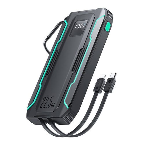 Powerbank Joyroom JR-L017 10000mAh, 22.5W, Lightning USB-C kábellel (fekete)