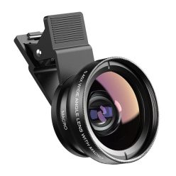   Mobile lens APEXEL APL-0.45XWM 0.45x wide angle+12.5x macro lens (black)