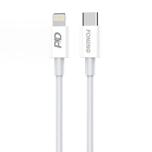 USB-C kábel Lighting Foneng X31, 20W 1m (fehér)