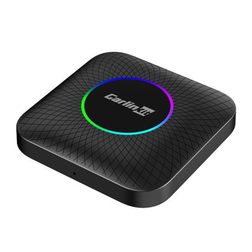 Carlinkit TBOX PLUS LED vezeték nélküli adapter, 4G/64G, Apple Carplay/Android Auto (fekete)