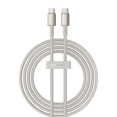 Kábel USB-C USB-C Baseus Tungsten arany, 100W, 2m (arany)