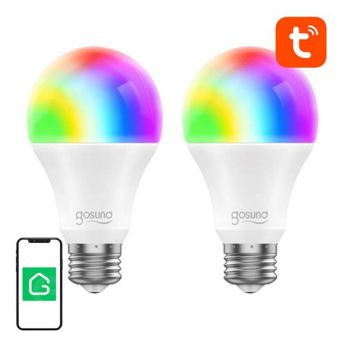 Gosund WiFi WB4-2 RGB LED Okosizzó E27, 2 db, Tuya