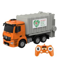   Távirányítós RC kukásautó 1:26 Double Eagle ( narancssárga) Mercedes-Benz Antos E676-003