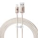 Kábel USB do iP Baseus Crystal Shine, 2.4A, 2m (ró¿owy)