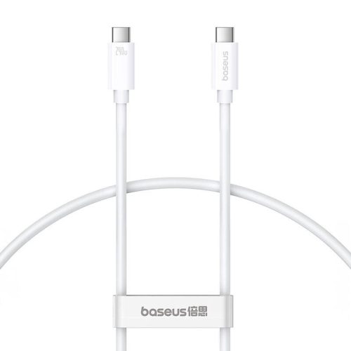 Kábel USB-C do USB-C Baseus Superior USB4, 240W, 1m (bia³y)