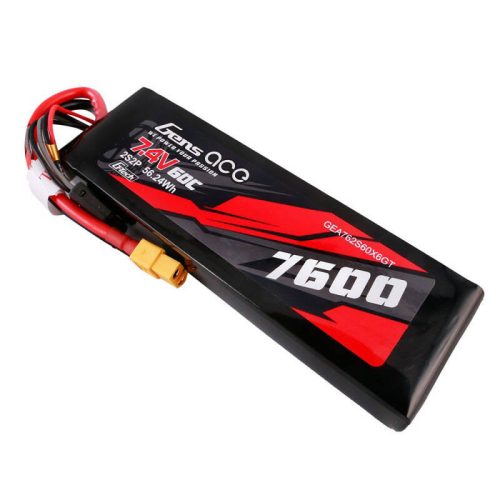 Gens ász G-Tech 7600mAh 7.4V 60C 2S2P Lipo akkumulátor PC mat akkumulátor