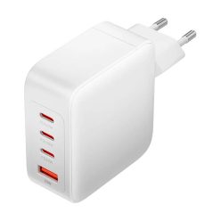   Fali töltő, Vention, FEIW0-EU, 3xUSB-C, USB- A, 140W/140W/30W/18W, GaN (fehér)