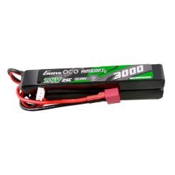   Gens ace 25C 3000mAh 2S2P 7.4V nyerges Airsoft Gun Lipo akkumulátor Mini Deans(T) dugóval