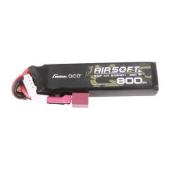   Gens Ace Lipo 800MAH 11.1V 25C 3S1P Airsoft Gun Lipo akkumulátor T (Deans) dugóval