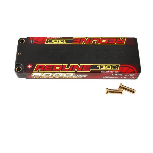 Gens ace Redline Series 5000mAh 7.4V 130C 2S1P HardCase 56# HV Lipo Battery