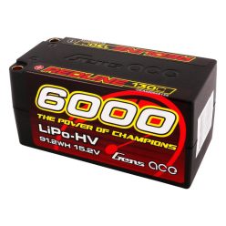   Gens ász Redline sorozat 6000mAh 15.2V 130C 4S2P HardCase 69# HV LiPo akkumulátor