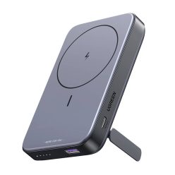   Magnetic powerbank 10000mAh Ugreen PB206, USB + USB-C, 20W with stand function (black)