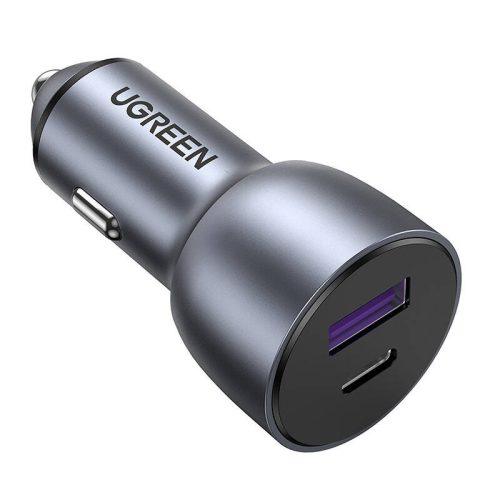 Autótöltő Ugreen CD213, USB USB-C, 36W (szürke)