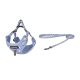 Dogness cat leash+harness walking set (light blue)