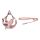 Dogness cat leash+harness walking set (pink)