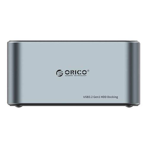 Orico dokkolóállomás 2,5" / 3,5" HDD / SSD, 5Gbps, USB-C-ről USB-C/A-ra, klónozási funkcióval (fekete)