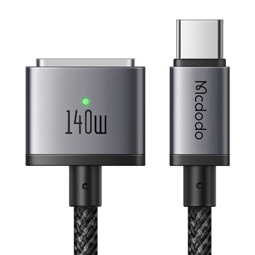 Mcdodo CA-1470 USB-C és Magsafe 3 kábel, PD 140W, 2m (fekete)