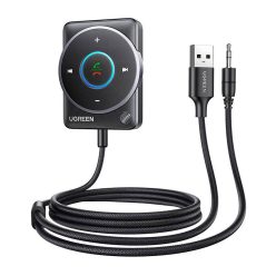   Bluetooth 5.4 adapter Ugreen CM723, USB + 3.5mm mini jack, built-in microphone (black)