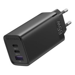   Vention FEDB0-EU 2xUSB-C 1xUSB-A 65W/30W/30W GaN network charger (black)