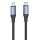 USB-C to USB-C 240W Vention TAVHF USB 4.0 5A 1m 40Gbps cable (gray)