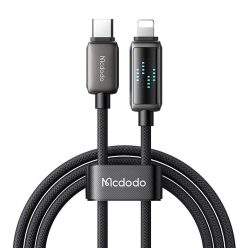   Mcdodo CA-2630 USB-C Lightning kábel, 36W, LED kijelző, 1.2m