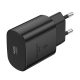 Foneng EU51 USB-C 25W mains charger + USB-C - USB-C cable (black)