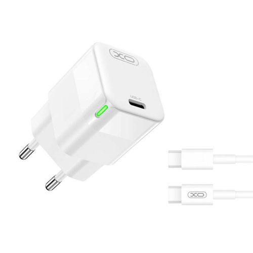 Fali töltő XO CE06, 30W, USB-C, kábellel UBS-C